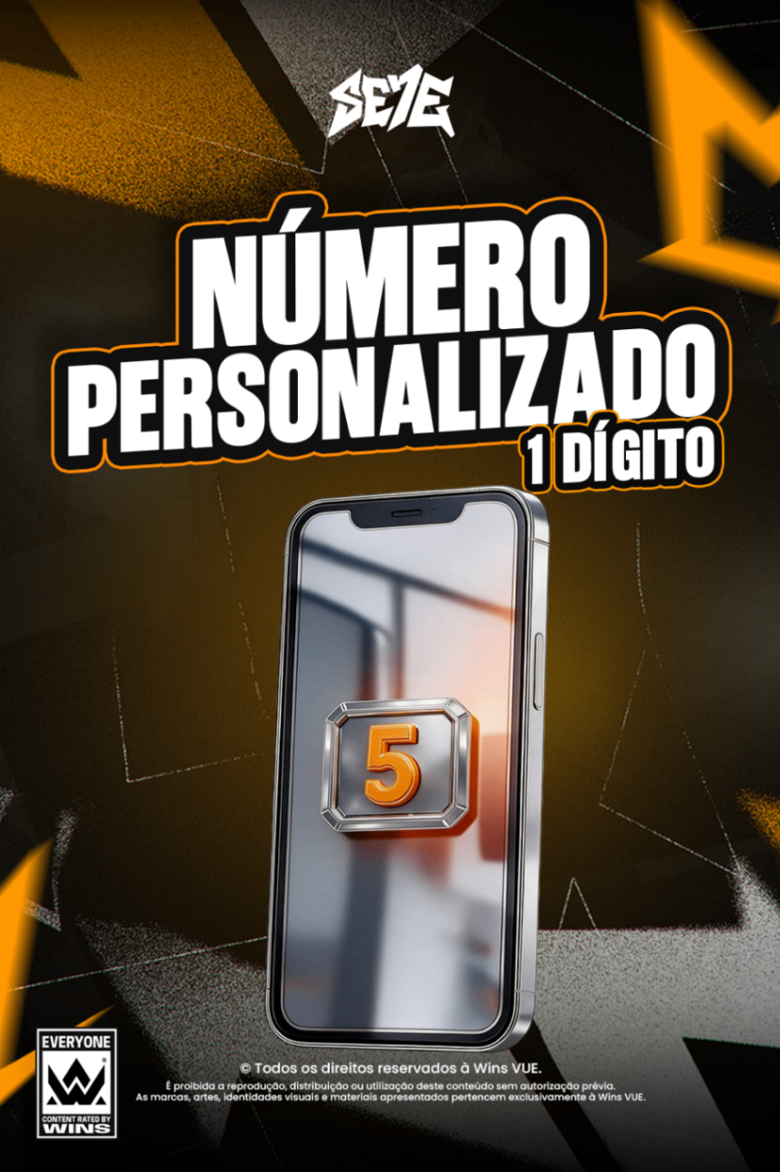 Numero Personalizado 1 Digito
