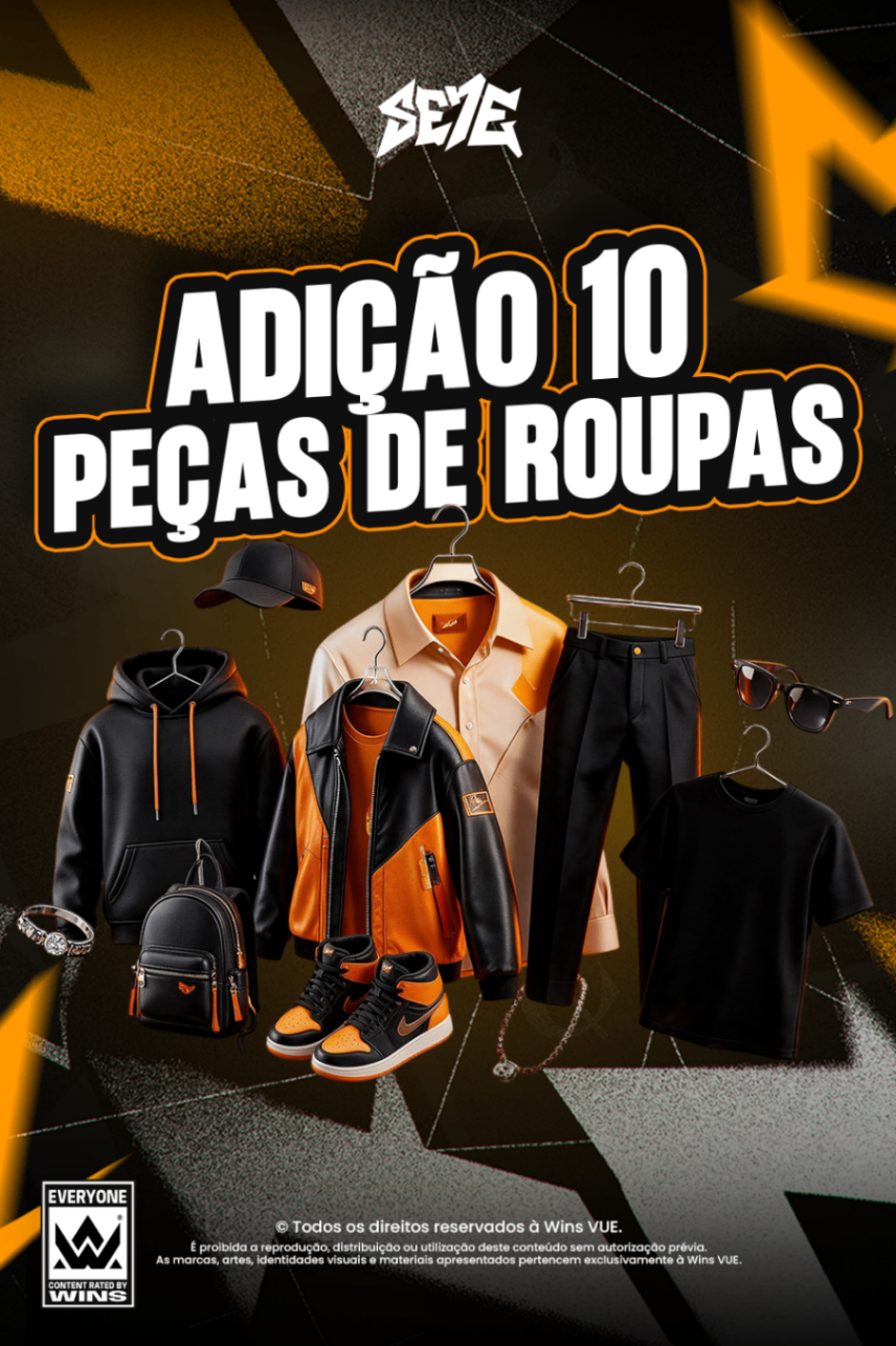 Adição de peças de roupa (10 Peças)
