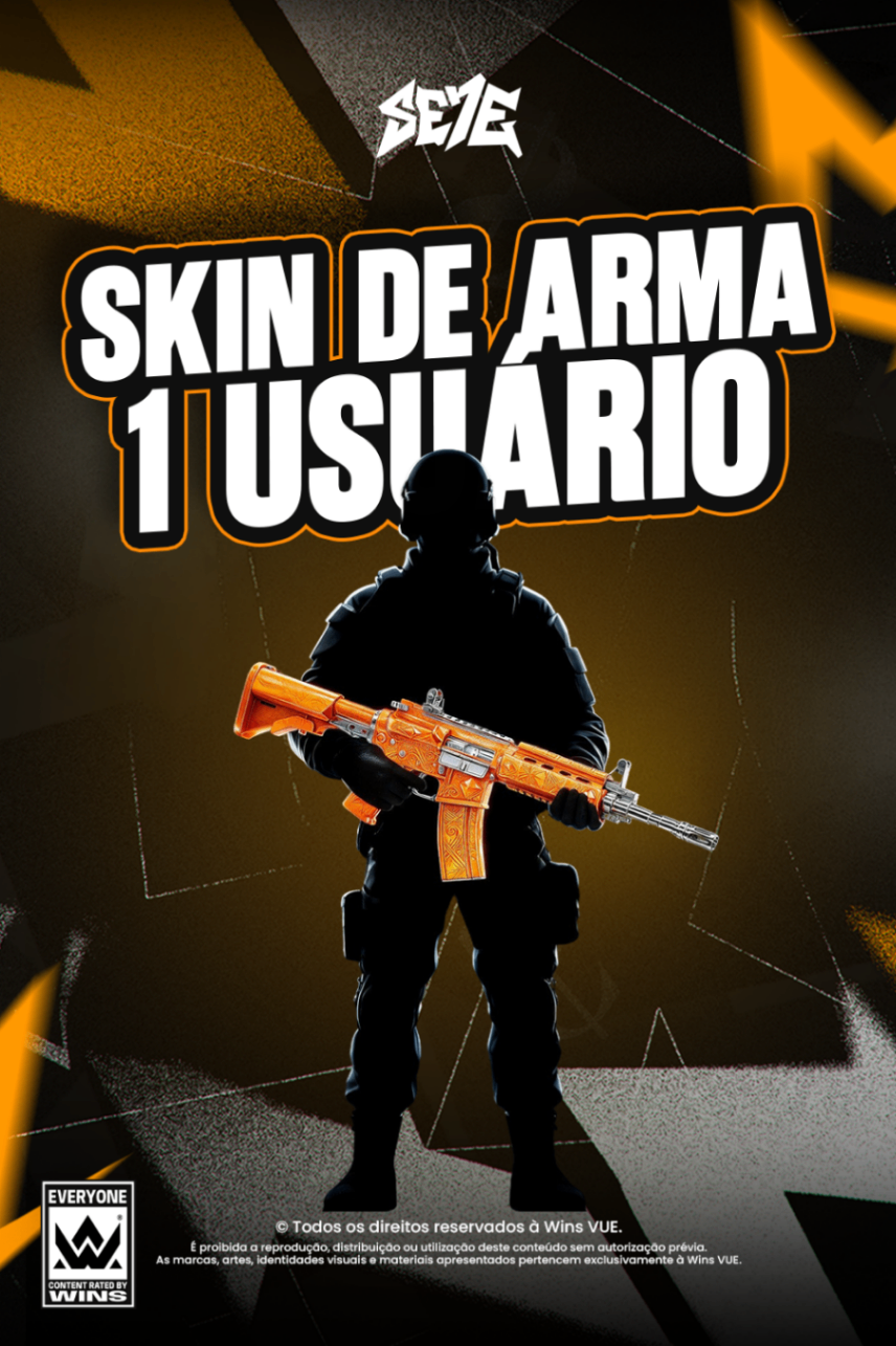 Skin Exclusiva de Arma 1 Usuário