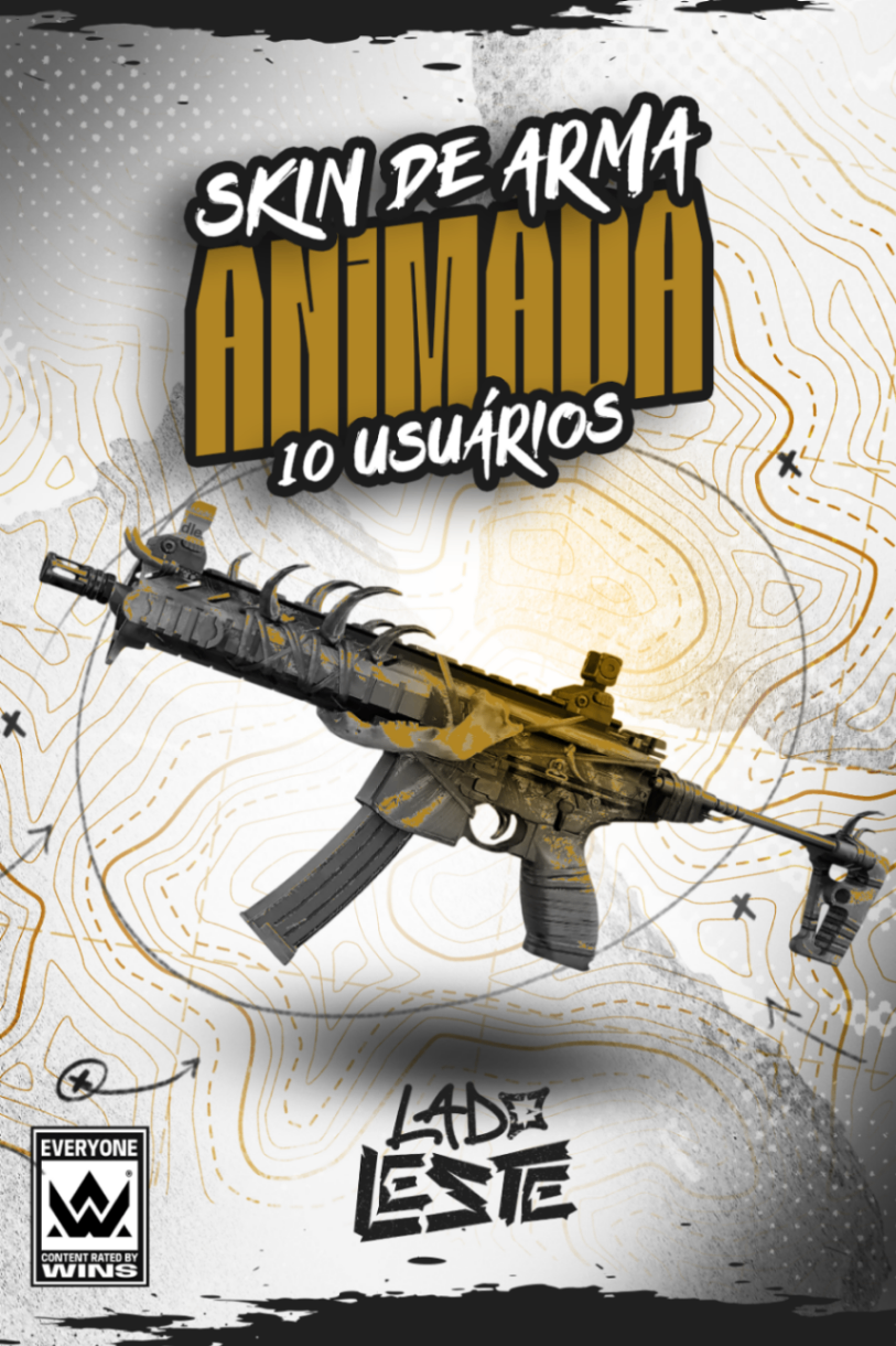 Skin Exclusiva de Arma Animada 10 Usuário